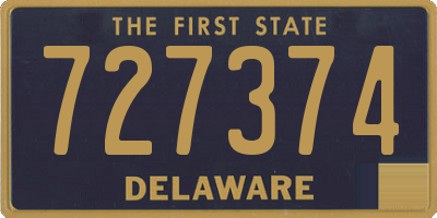 DE license plate 727374