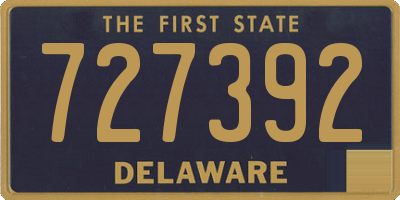DE license plate 727392