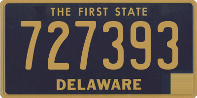 DE license plate 727393