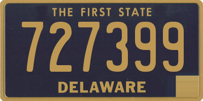 DE license plate 727399