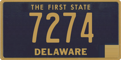 DE license plate 7274