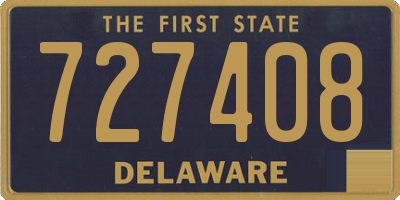 DE license plate 727408