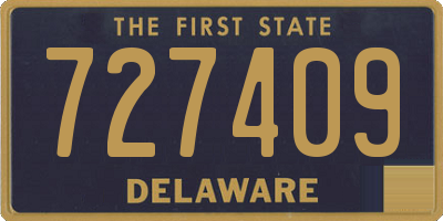 DE license plate 727409