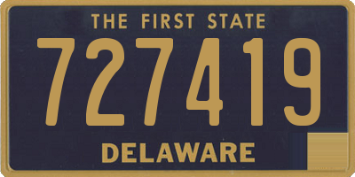 DE license plate 727419