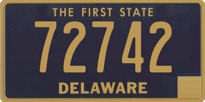 DE license plate 72742