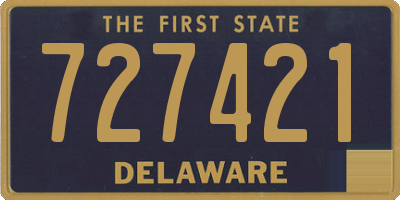 DE license plate 727421
