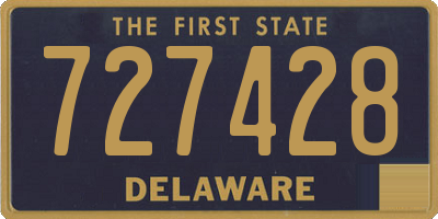 DE license plate 727428