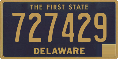 DE license plate 727429