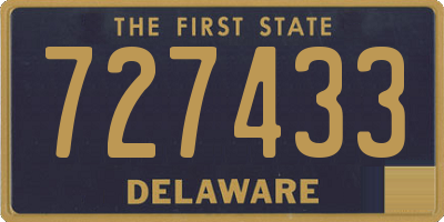 DE license plate 727433