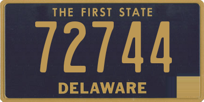 DE license plate 72744