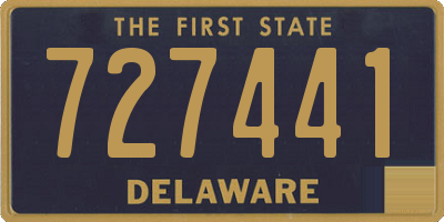 DE license plate 727441