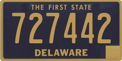 DE license plate 727442