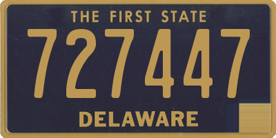 DE license plate 727447