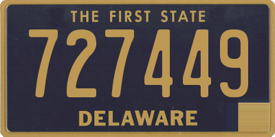 DE license plate 727449
