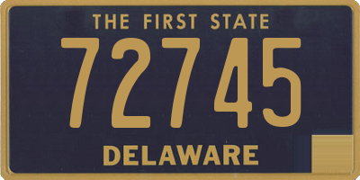 DE license plate 72745