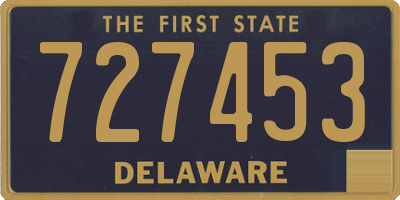 DE license plate 727453