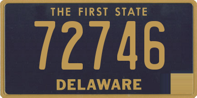 DE license plate 72746