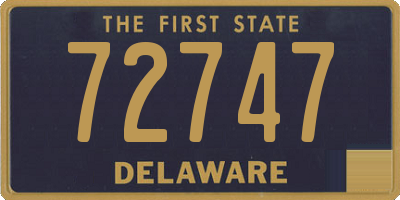 DE license plate 72747