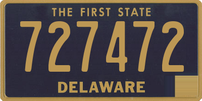 DE license plate 727472