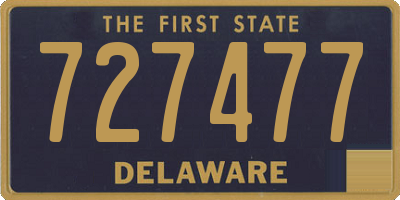 DE license plate 727477
