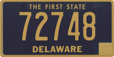 DE license plate 72748