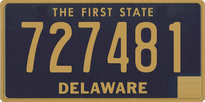 DE license plate 727481