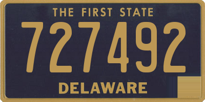 DE license plate 727492