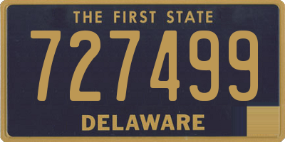 DE license plate 727499
