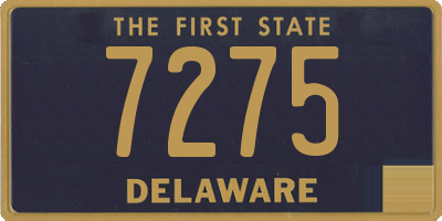 DE license plate 7275