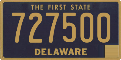 DE license plate 727500