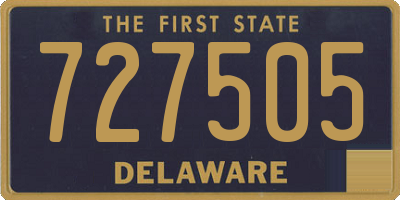 DE license plate 727505