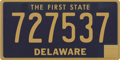 DE license plate 727537