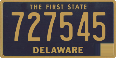 DE license plate 727545