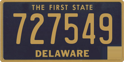 DE license plate 727549