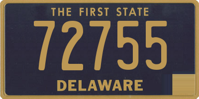 DE license plate 72755
