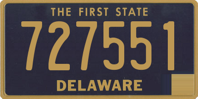 DE license plate 727551