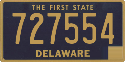DE license plate 727554