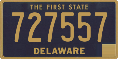 DE license plate 727557