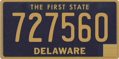 DE license plate 727560
