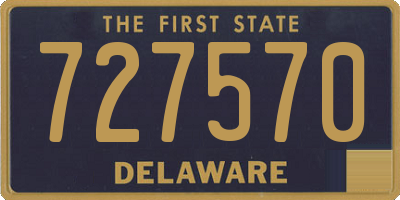 DE license plate 727570