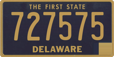 DE license plate 727575