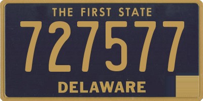 DE license plate 727577