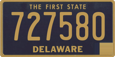 DE license plate 727580