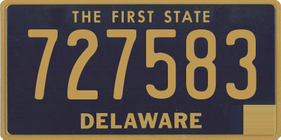 DE license plate 727583