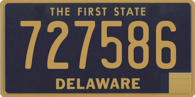 DE license plate 727586