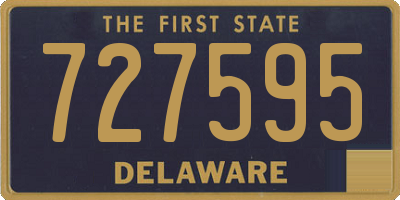 DE license plate 727595