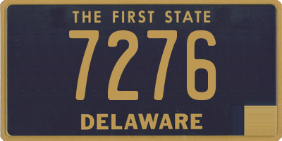 DE license plate 7276