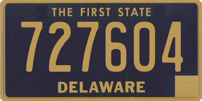 DE license plate 727604