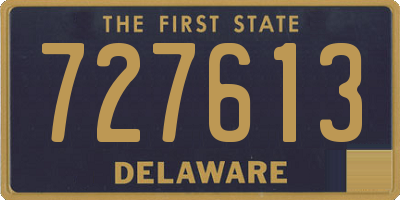 DE license plate 727613