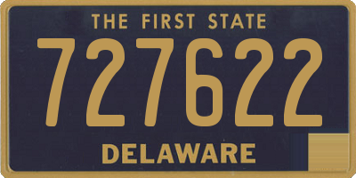 DE license plate 727622